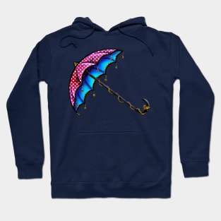 Red & Blue Umbrella Hoodie